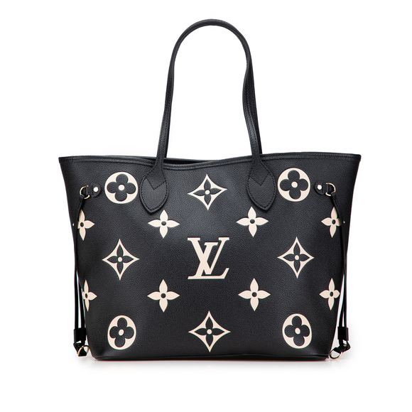 Pre-Loved Louis Vuitton Bicolor Monogram Giant Empreinte Neverfull MM - Picture 1 of 9